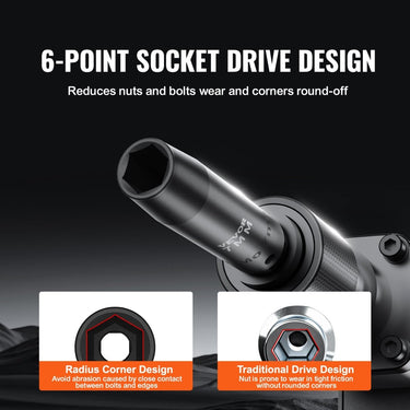 VEVOR 34 - Piece Impact Socket Set, Cr - MO Steel - InspiredGrabs.com